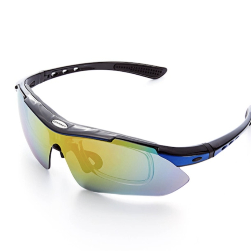 Adamant 5 In One Sunglasses Lens Wrap Sporty Sunglasses for Men and Women